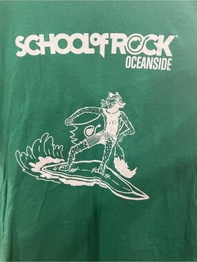 School of Rock Oceanside Green Short Sleeve Tee